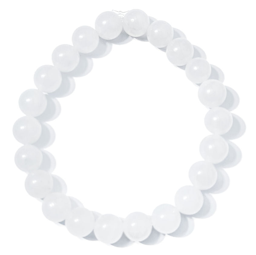 White Jade Mala Bracelet